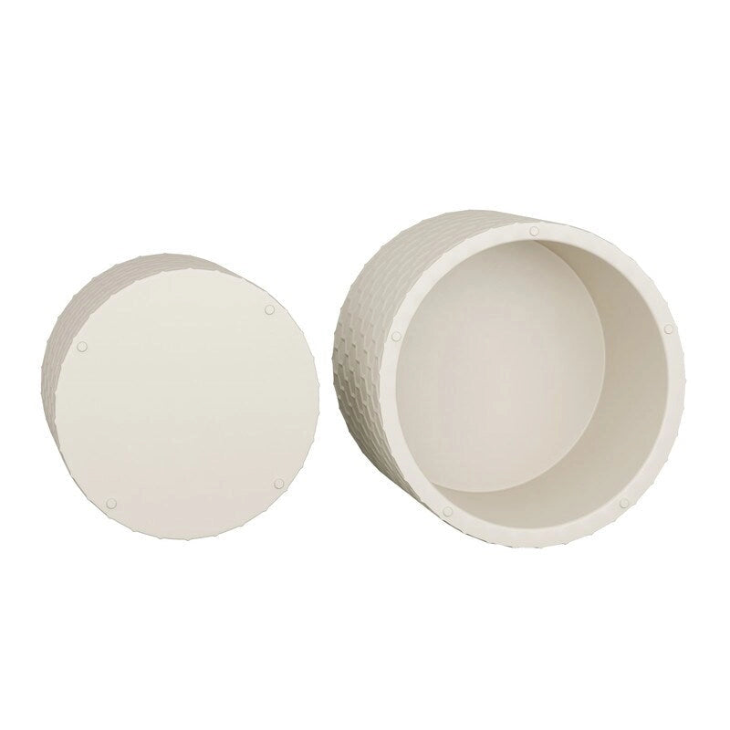 Ensemble de tables basses gigognes élégant et minimaliste avec motif nid d'abeille, table basse ronde moderne, table basse circulaire style tambour