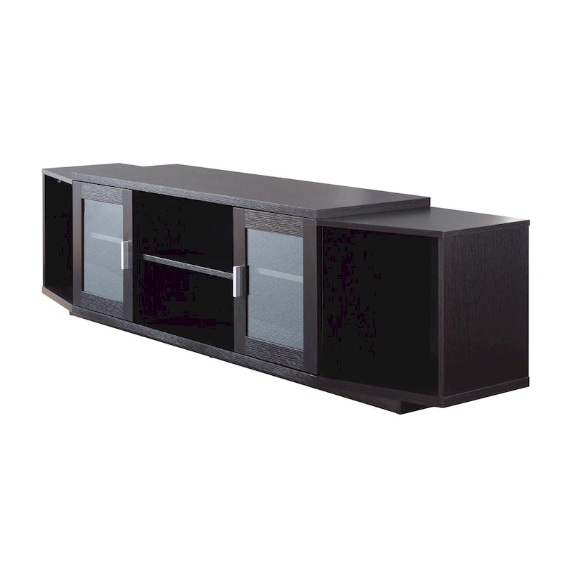 Meuble TV de rangement multifonctionnel Rasa Contemporary de 72 pouces par