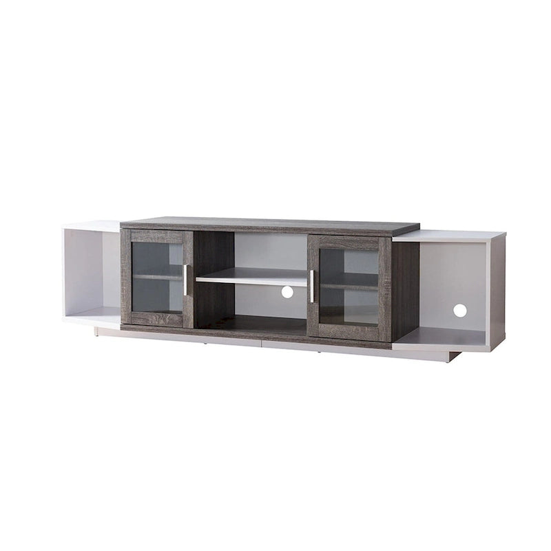 Meuble TV de rangement multifonctionnel Rasa Contemporary de 72 pouces par