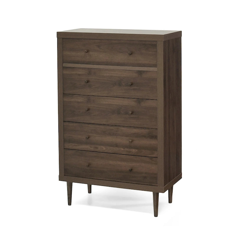 Commode à 5 tiroirs Nystrom Mid-Century Modern par