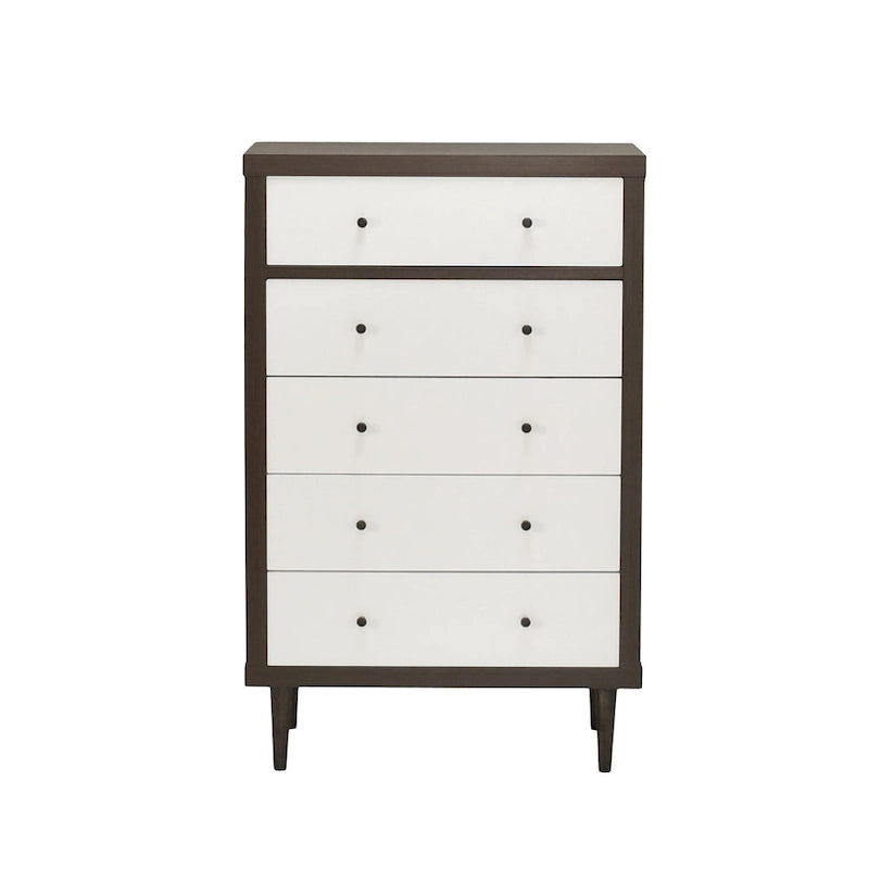 Commode à 5 tiroirs Nystrom Mid-Century Modern par