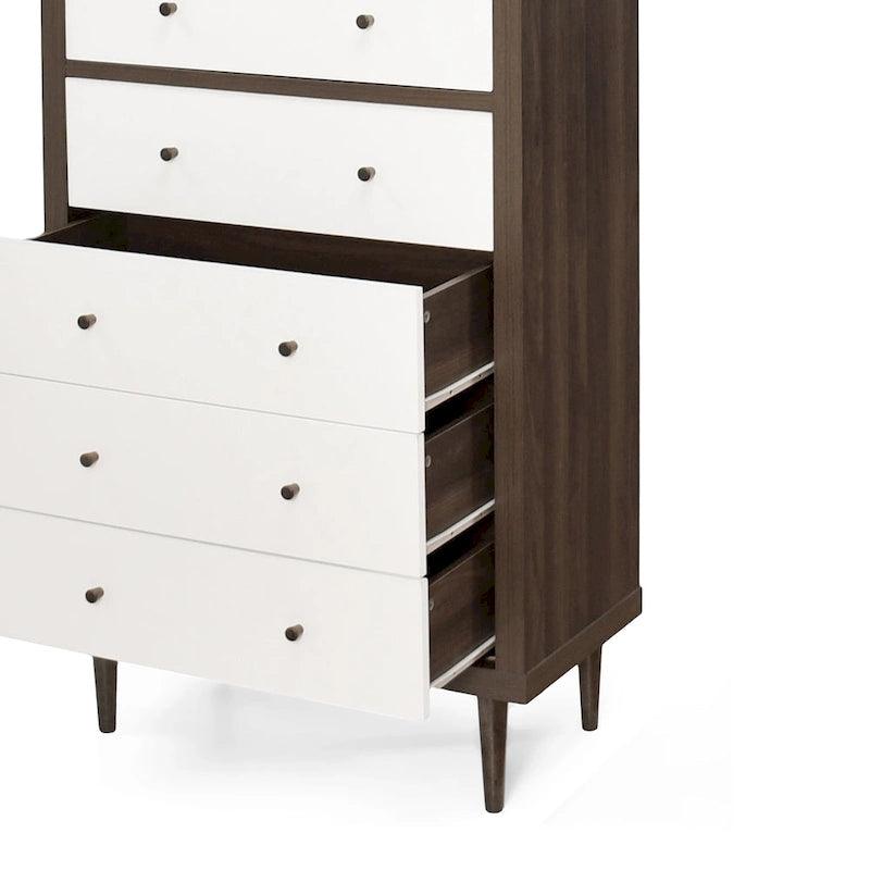 Commode à 5 tiroirs Nystrom Mid-Century Modern par
