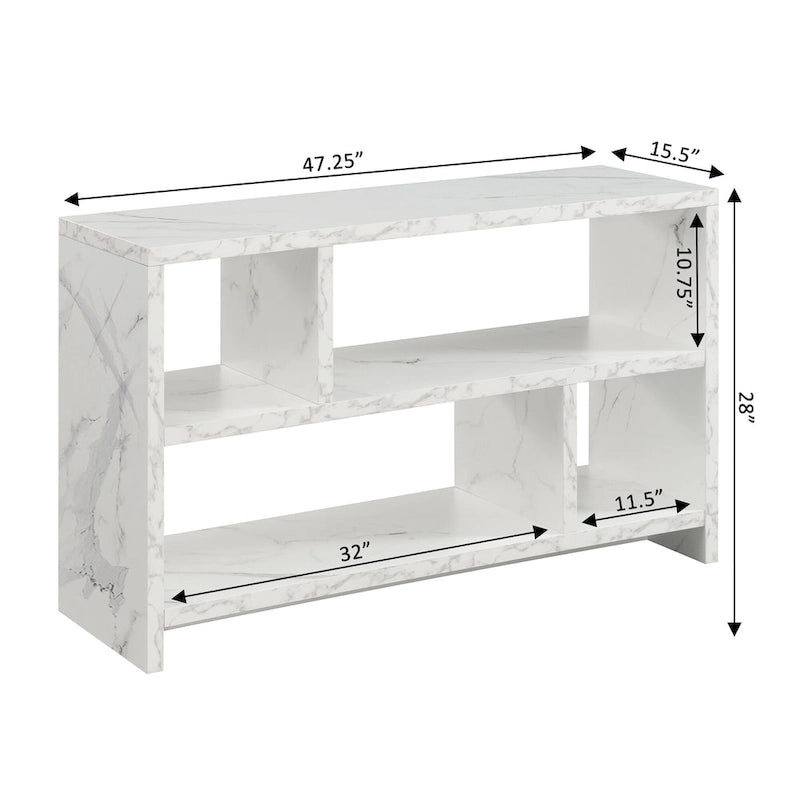 Meuble TV console Northfield de 55 pouces avec étagères