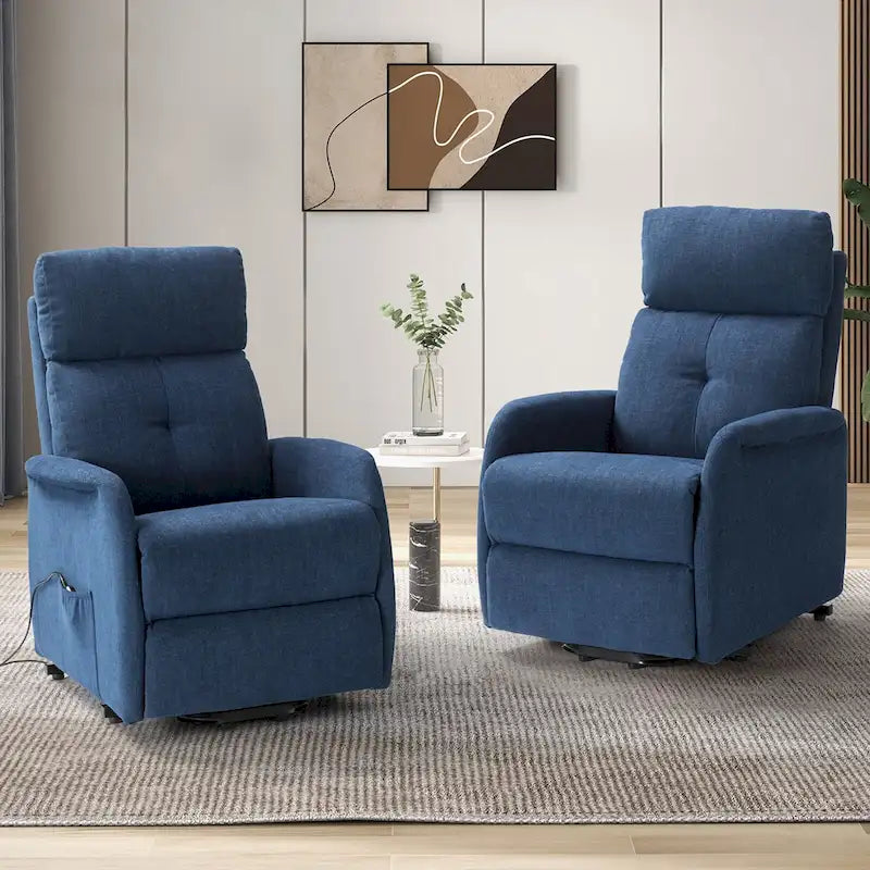 Fauteuil inclinable motorisé Elisa Power (lot de 2) avec base métallique