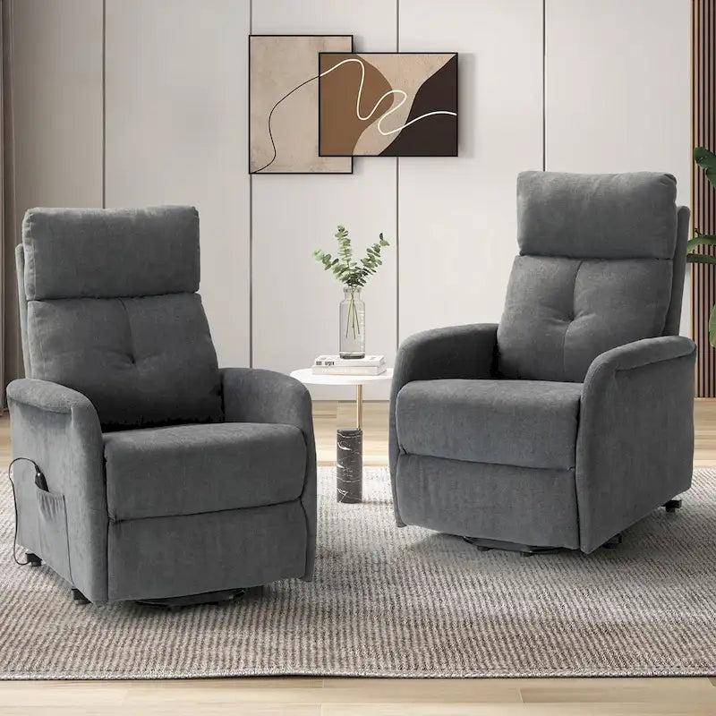 Fauteuil inclinable motorisé Elisa Power (lot de 2) avec base métallique