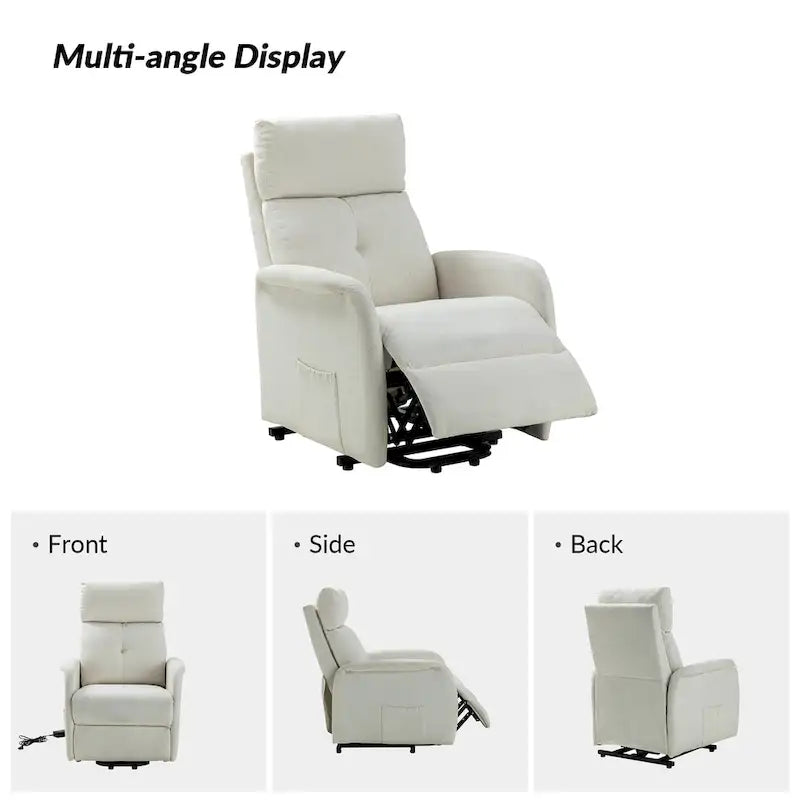 Fauteuil inclinable motorisé Elisa Power (lot de 2) avec base métallique