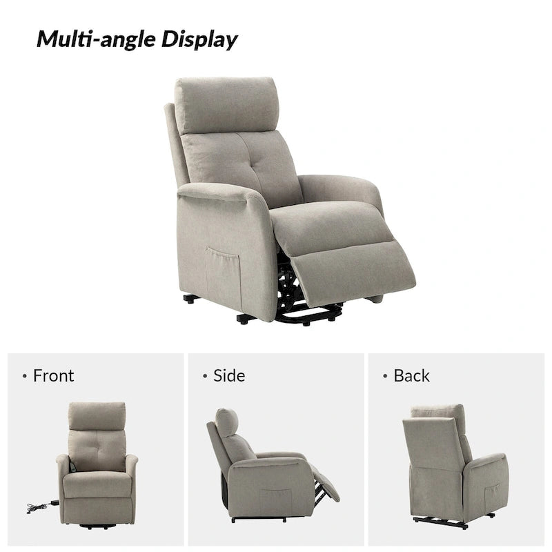 Fauteuil inclinable motorisé Elisa Power (lot de 2) avec base métallique