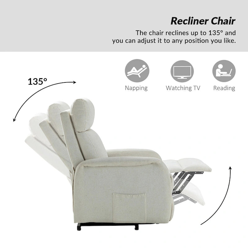 Fauteuil inclinable motorisé Elisa Power (lot de 2) avec base métallique