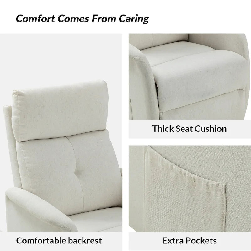 Fauteuil inclinable motorisé Elisa Power (lot de 2) avec base métallique