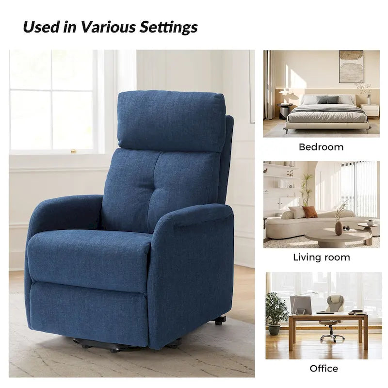 Fauteuil inclinable motorisé Elisa Power (lot de 2) avec base métallique
