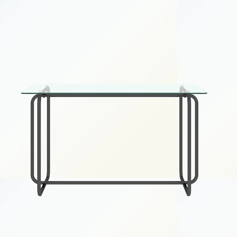Table de salle à manger rectangulaire avec piètement en métal
