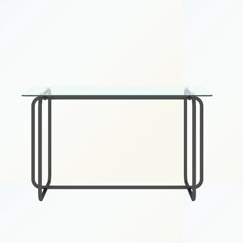 Table de salle à manger rectangulaire avec piètement en métal