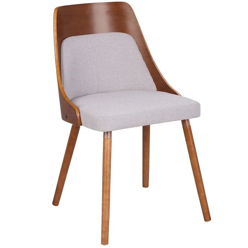 Chaise de salle à manger Carson Carrington Vallemala en noyer et tissu - N/D