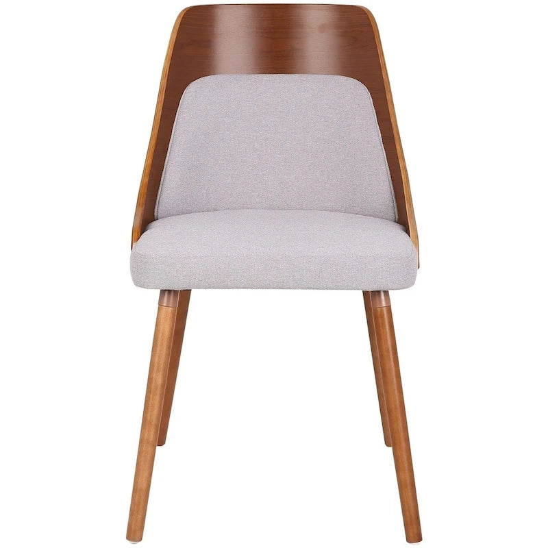 Chaise de salle à manger Carson Carrington Vallemala en noyer et tissu - N/D
