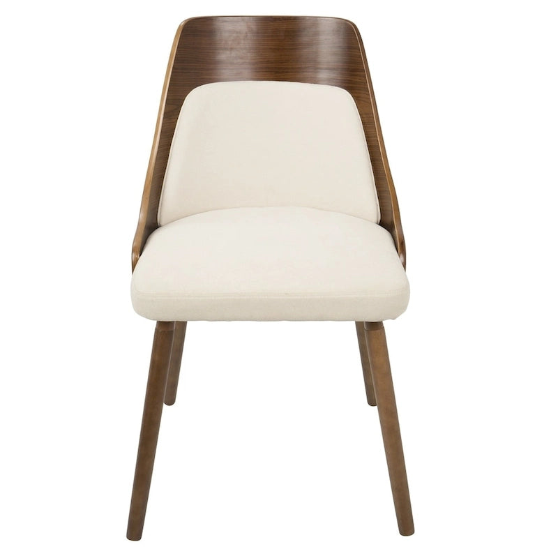 Chaise de salle à manger Carson Carrington Vallemala en noyer et tissu - N/D