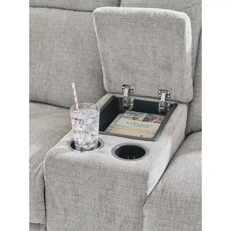 Canapé inclinable Signature Design by Barnsana avec console