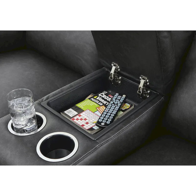 Canapé inclinable Signature Design by Barnsana avec console