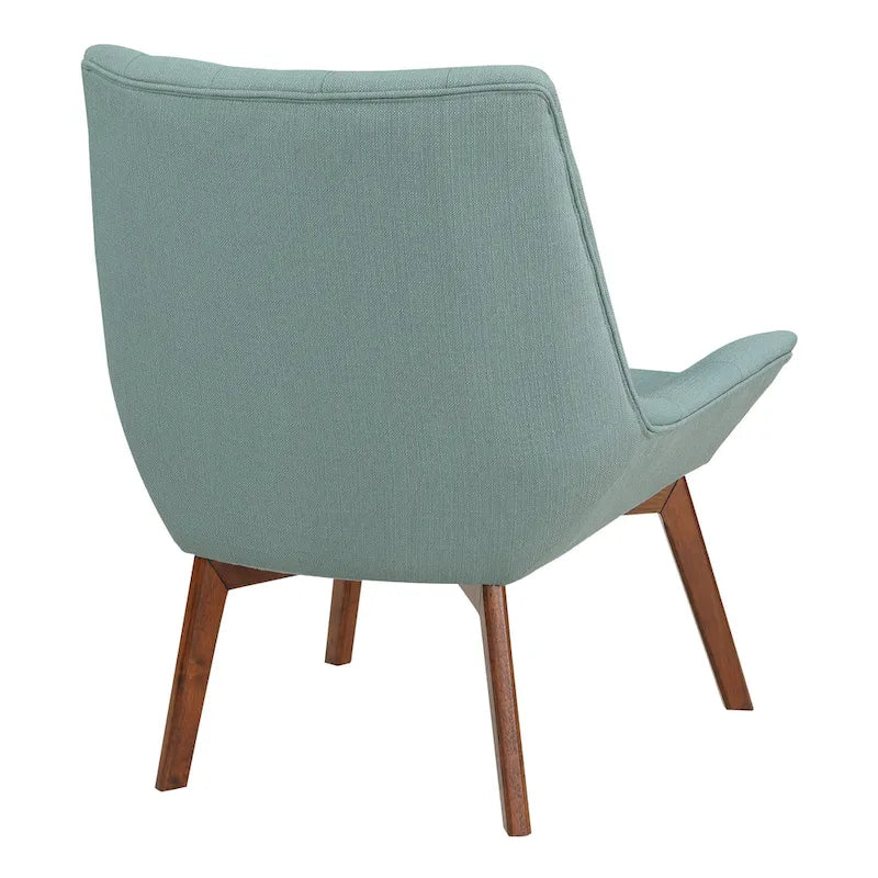 Chaise Shelly capitonnée avec pieds couleur café