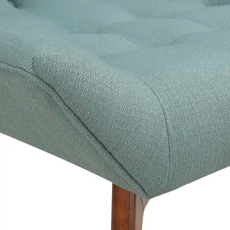 Chaise Shelly capitonnée avec pieds couleur café