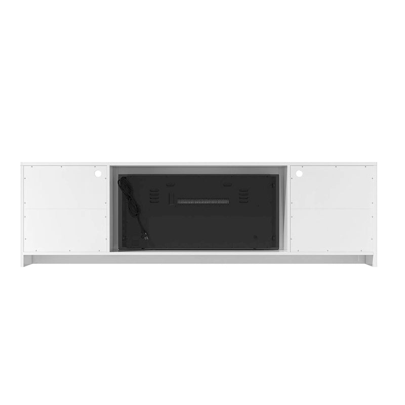 Meuble TV Clihome 36" avec cheminée électrique et finition brillante 70"