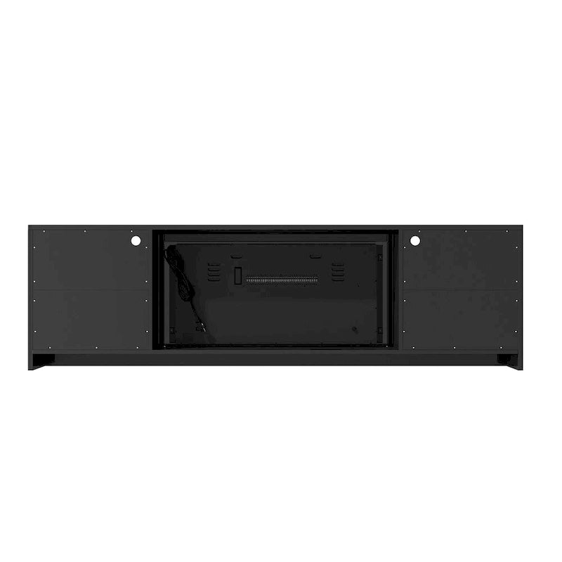 Meuble TV Clihome 36" avec cheminée électrique et finition brillante 70"