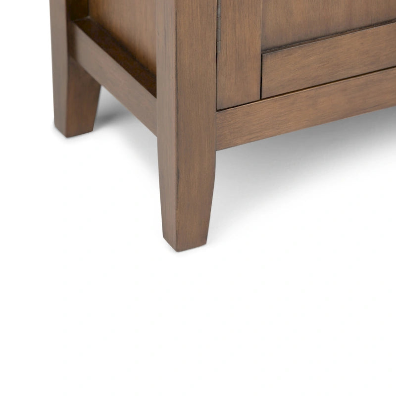 Meuble de rangement bas TRANSITIONNEL en BOIS MASSIF Mansfield de 32 po de largeur - 32 larg. x 14 prof. x 31 haut.
