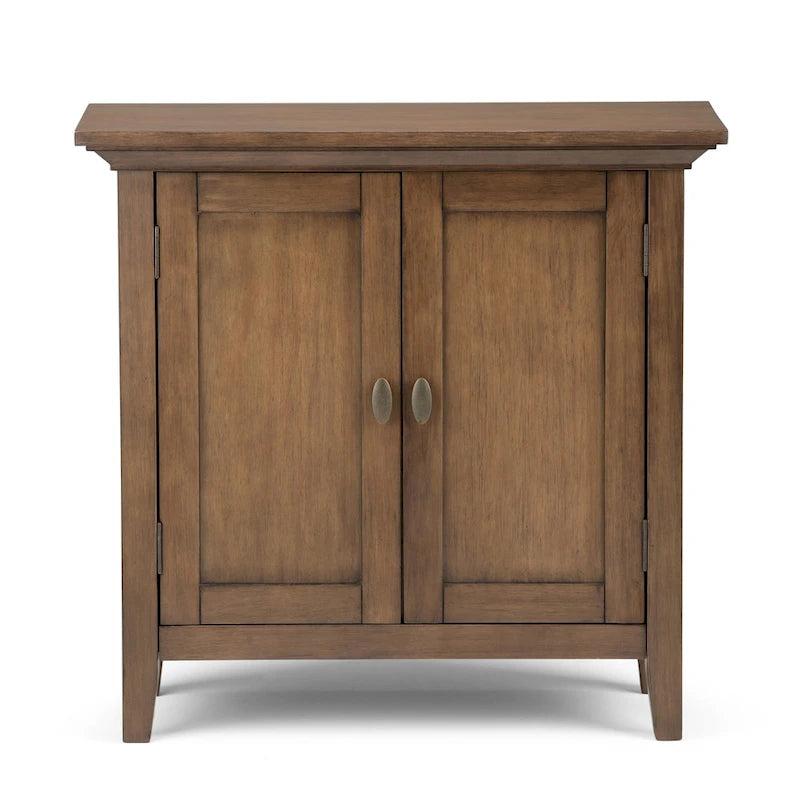 Meuble de rangement bas TRANSITIONNEL en BOIS MASSIF Mansfield de 32 po de largeur - 32 larg. x 14 prof. x 31 haut.