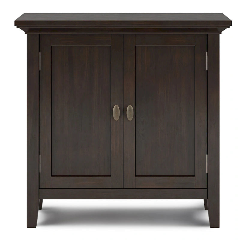 Meuble de rangement bas TRANSITIONNEL en BOIS MASSIF Mansfield de 32 po de largeur - 32 larg. x 14 prof. x 31 haut.