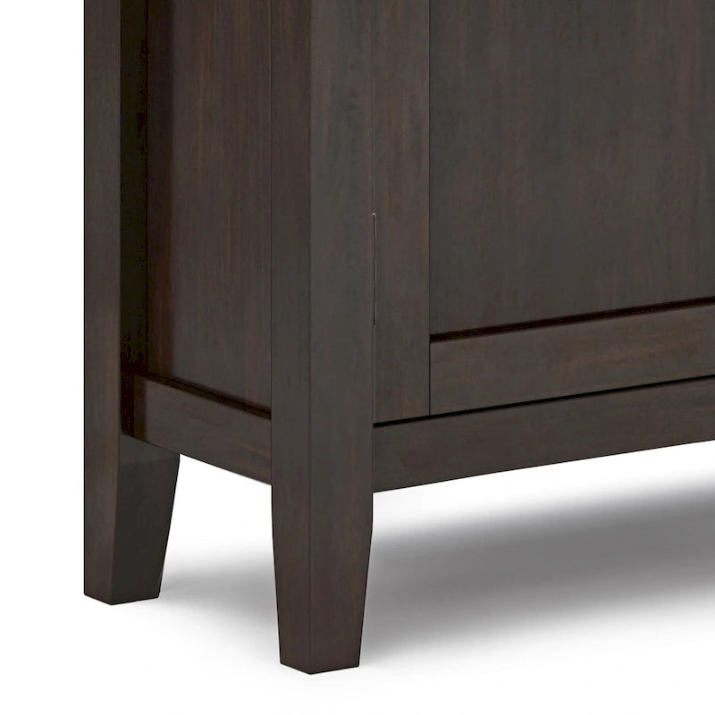 Meuble de rangement bas TRANSITIONNEL en BOIS MASSIF Mansfield de 32 po de largeur - 32 larg. x 14 prof. x 31 haut.
