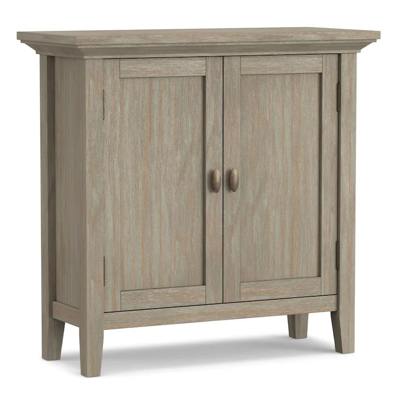Meuble de rangement bas TRANSITIONNEL en BOIS MASSIF Mansfield de 32 po de largeur - 32 larg. x 14 prof. x 31 haut.