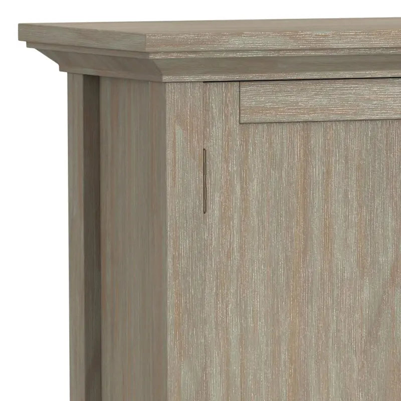 Meuble de rangement bas TRANSITIONNEL en BOIS MASSIF Mansfield de 32 po de largeur - 32 larg. x 14 prof. x 31 haut.