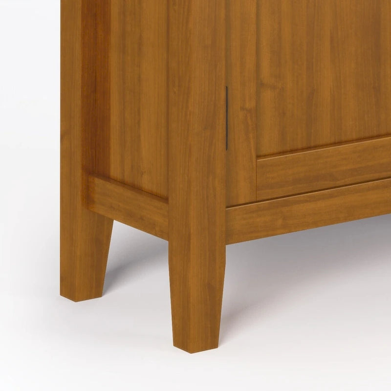 Meuble de rangement bas TRANSITIONNEL en BOIS MASSIF Mansfield de 32 po de largeur - 32 larg. x 14 prof. x 31 haut.