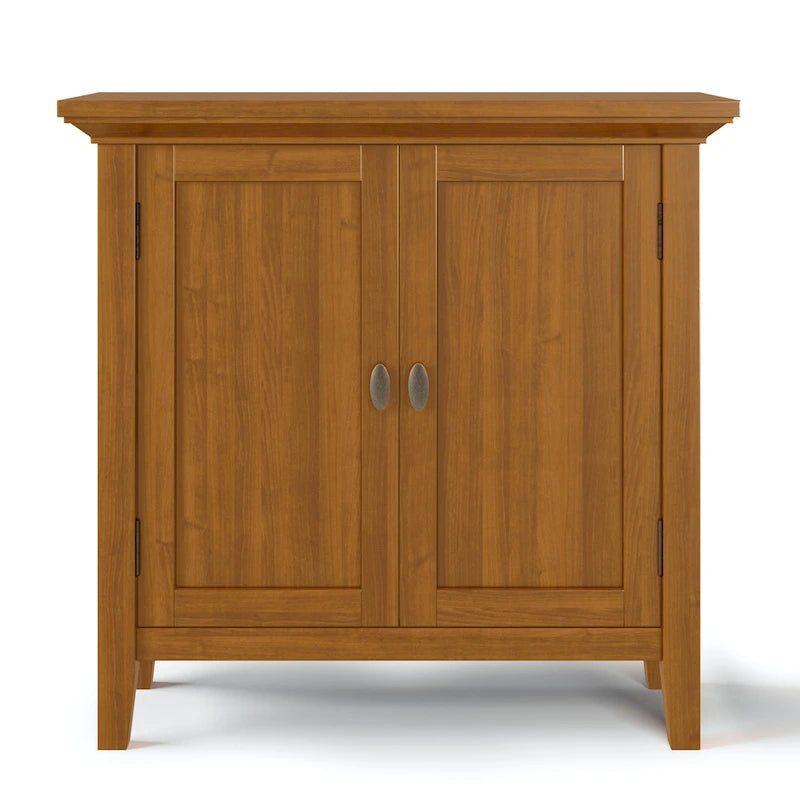 Meuble de rangement bas TRANSITIONNEL en BOIS MASSIF Mansfield de 32 po de largeur - 32 larg. x 14 prof. x 31 haut.