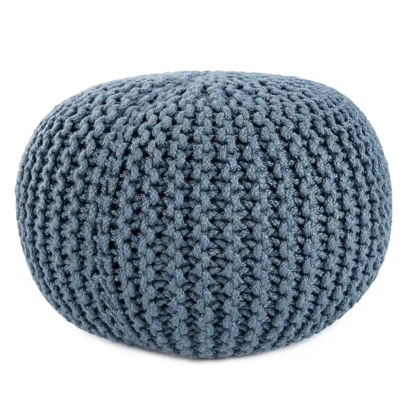 Pouf rond Asilah d'intérieur et d'extérieur – 20x20x14
