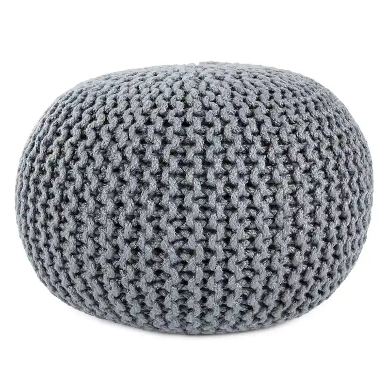 Pouf rond Asilah d'intérieur et d'extérieur – 20x20x14