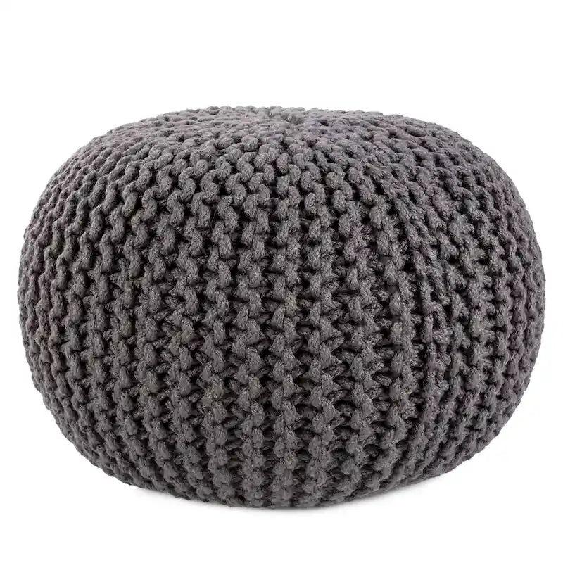 Pouf rond Asilah d'intérieur et d'extérieur – 20x20x14