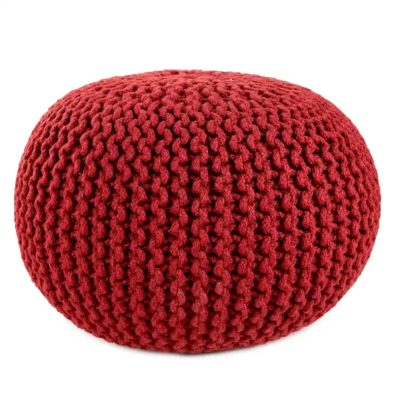 Pouf rond Asilah d'intérieur et d'extérieur – 20x20x14