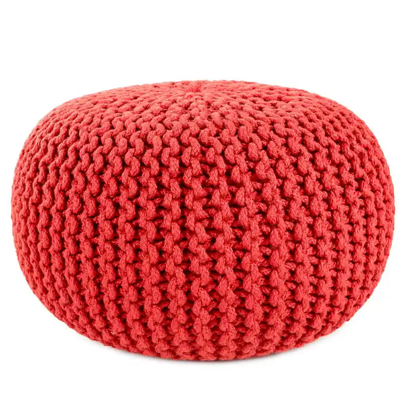 Pouf rond Asilah d'intérieur et d'extérieur – 20x20x14
