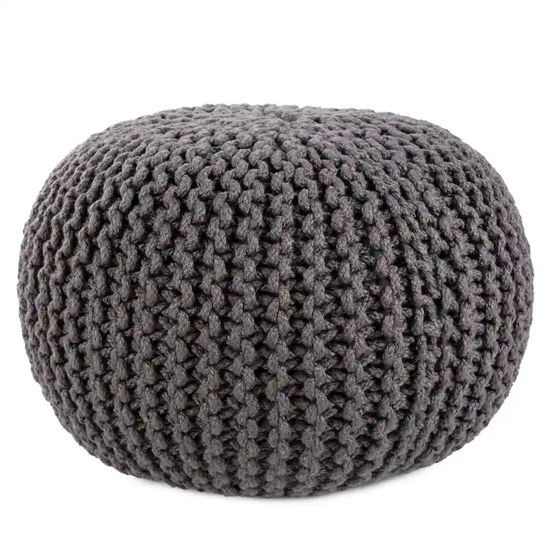 Pouf rond Asilah d'intérieur et d'extérieur – 20x20x14