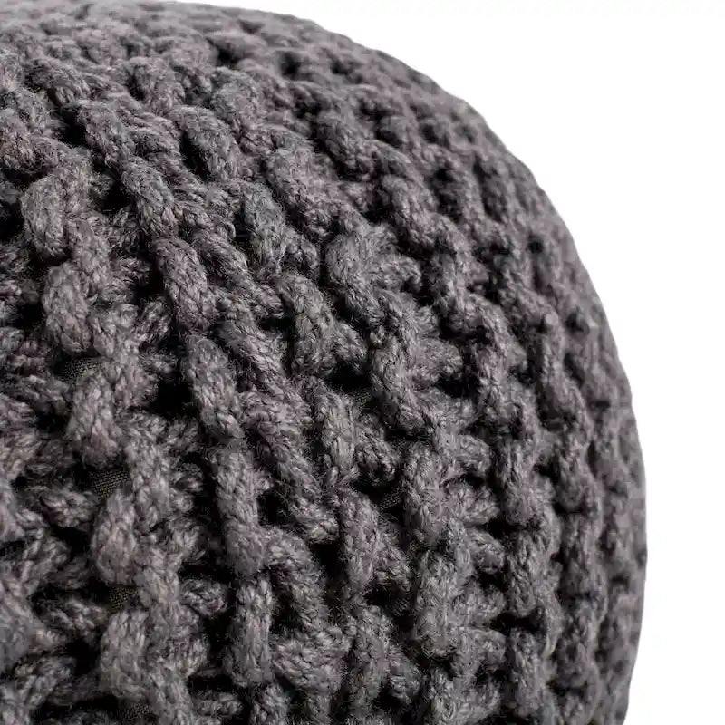 Pouf rond Asilah d'intérieur et d'extérieur – 20x20x14