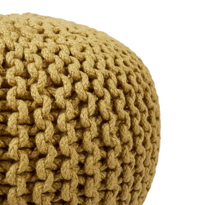 Pouf rond Asilah d'intérieur et d'extérieur – 20x20x14