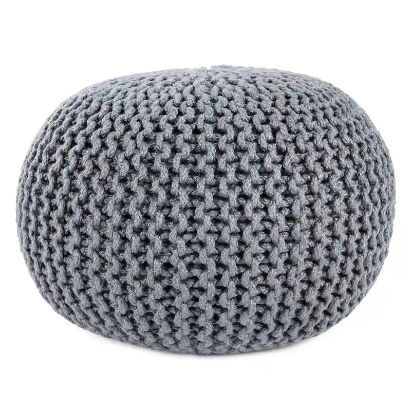 Pouf rond Asilah d'intérieur et d'extérieur – 20x20x14