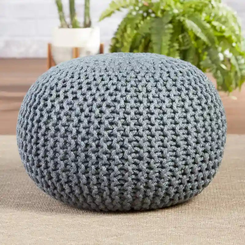 Pouf rond Asilah d'intérieur et d'extérieur – 20x20x14