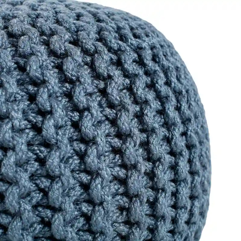 Pouf rond Asilah d'intérieur et d'extérieur – 20x20x14
