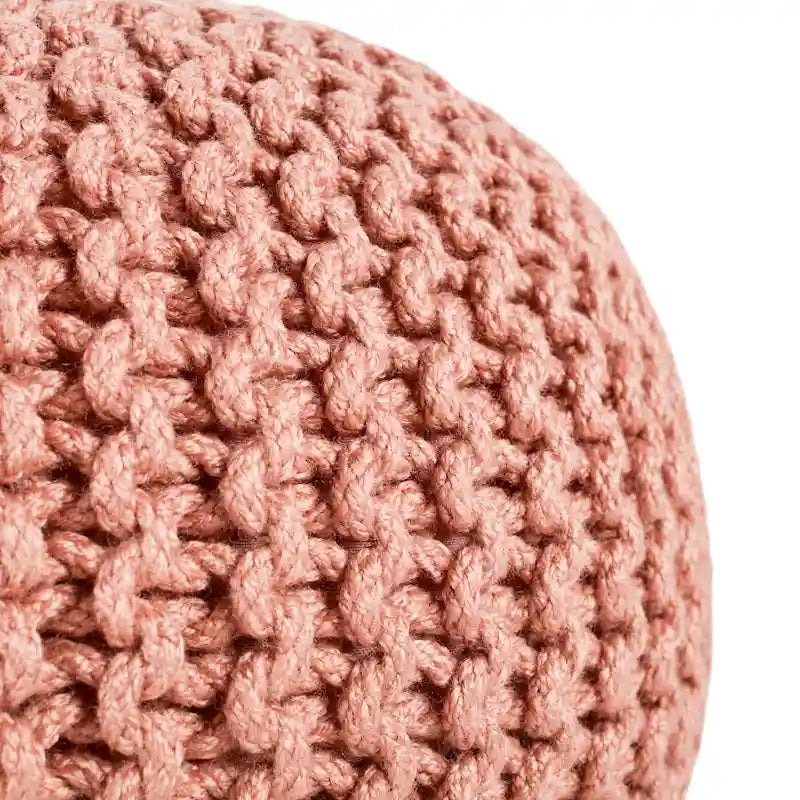 Pouf rond Asilah d'intérieur et d'extérieur – 20x20x14