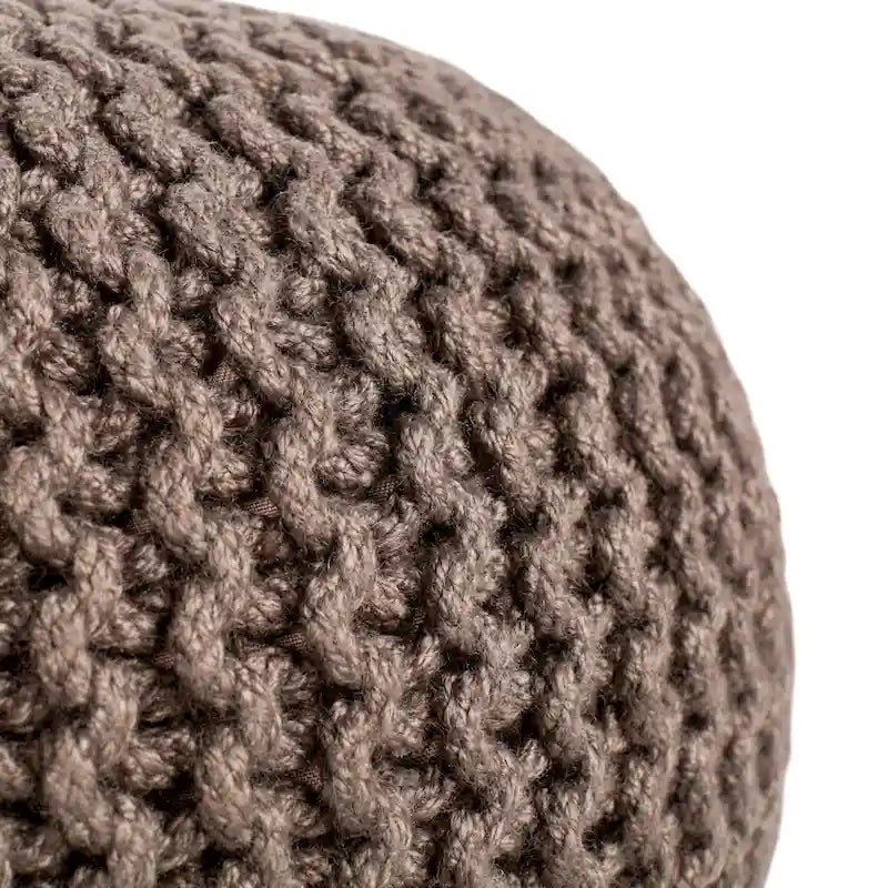 Pouf rond Asilah d'intérieur et d'extérieur – 20x20x14