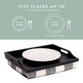 Lot de paniers Rossie Home avec 2 plateaux pour ordinateur portable