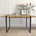 Bureau d'ordinateur moderne rectangulaire en bois