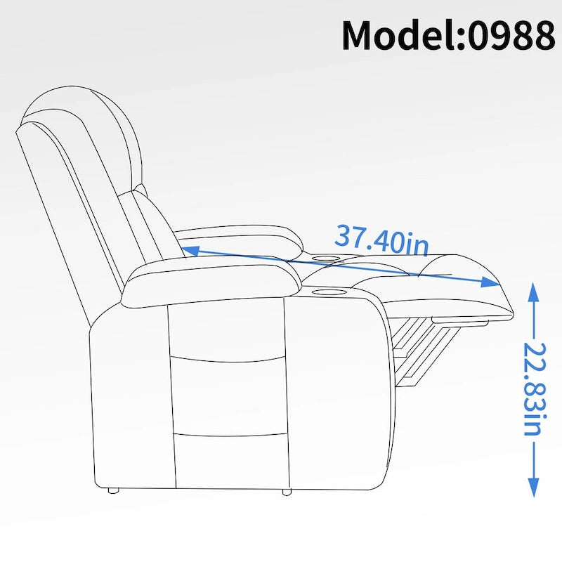 Fauteuil releveur électrique pour personnes âgées avec moteur Okin à position infinie, supportant jusqu'à 158 kg, mécanisme robuste avec 8 points de vibration