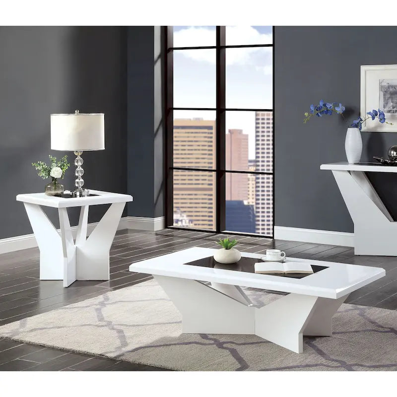 Ensemble de 2 tables basses et tables d'appoint contemporaines Ameena par